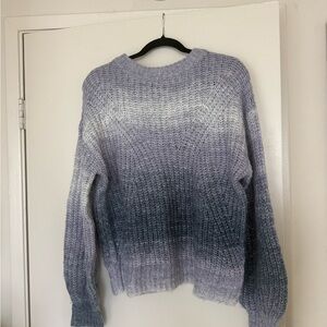 a new day Gradient Knit Sweater - Lavender and Charcoal